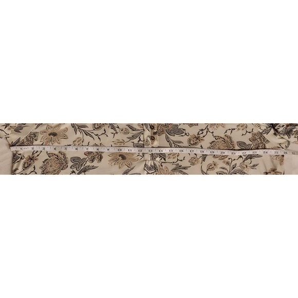 Lucky Brand Womens Paisley Multicolor 3/4 Sleeve Border Print Blouse Size 2XL - Picture 9 of 12